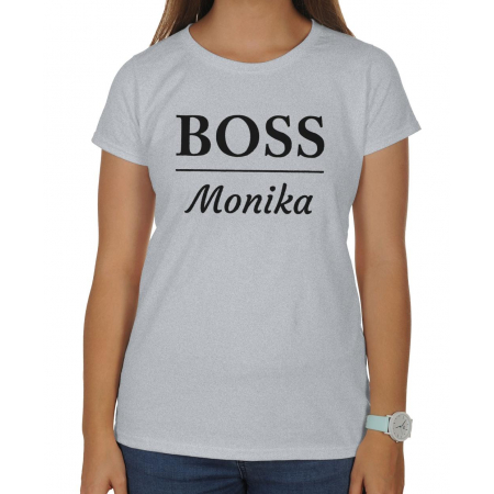 Koszulka damska Na dzień matki Boss + imię